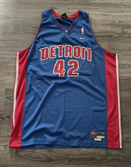 Jerry Stackhouse #42 Detroit Pistons Nike Team Jersey Autographed Signed