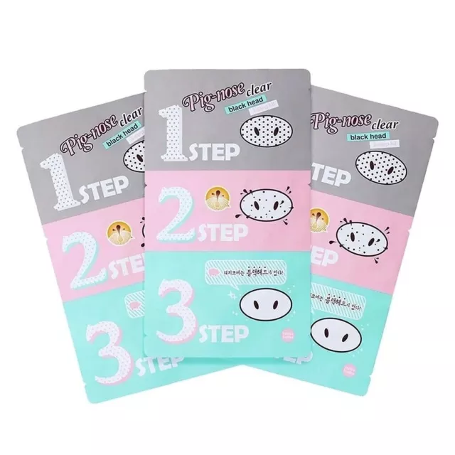 Holika Holika Pig Nose Clear Black Head 3-Step Kit (3pcs) [ US Seller ]