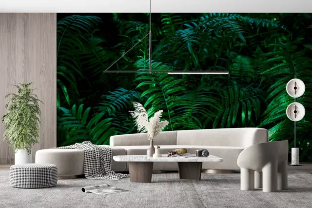 3D Tropical Palm Leaf Green Wallpaper Wall Murals Removable Wallpaper 26