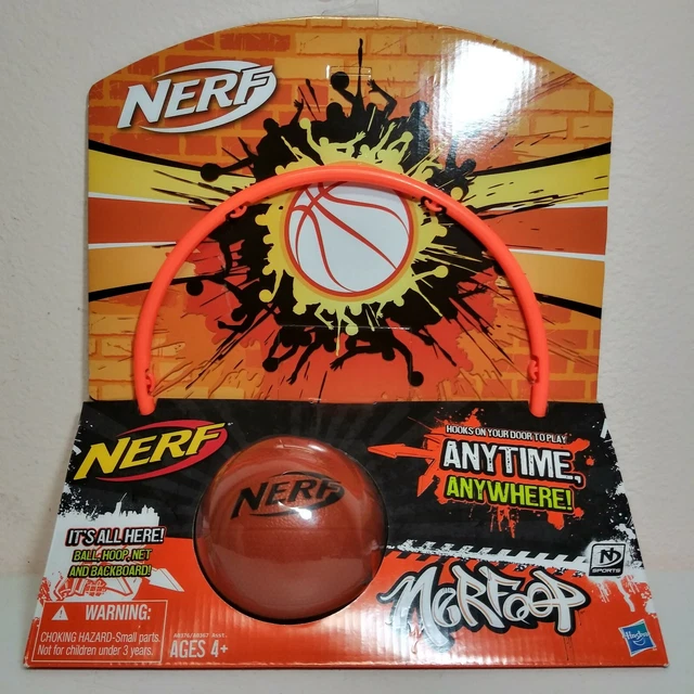 Nerf N-Sports Nerfoop Set Orange Basketball Hasbro Nerf N-Sports Nerfoop Set Orange Basketball Hasbro
