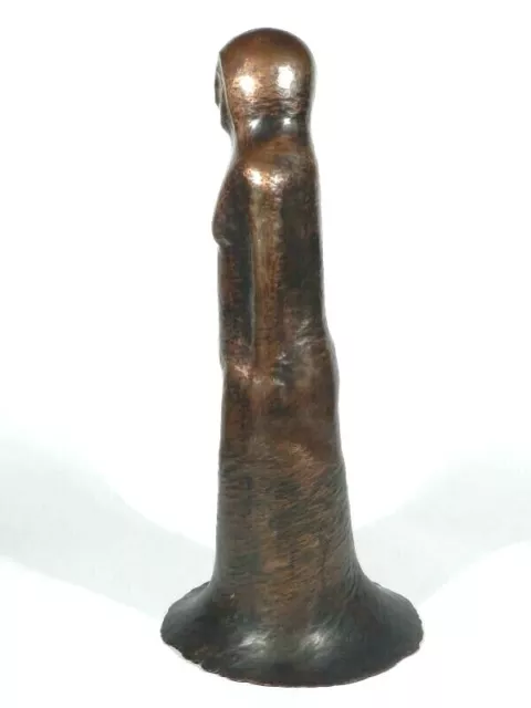 Expressive Kupfer FIGUR ° Frauenfigur ° König Unikat ° Hayno Focken Technik 3