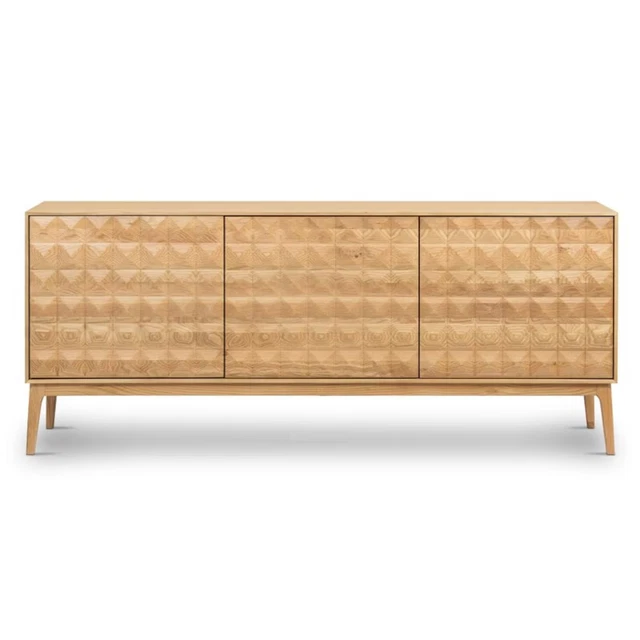 Furniture BoutiQ Solid Teak Wood Buffet Sideboard | Wooden Dining Buffet