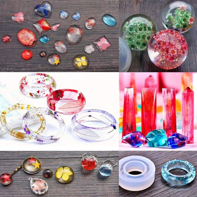 Epoxy Resin Molds 143 Pack DIY Silicone Resin Jewelry Making and Tool Kit 3