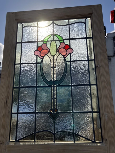 Victorian stained glass vestibule door 4