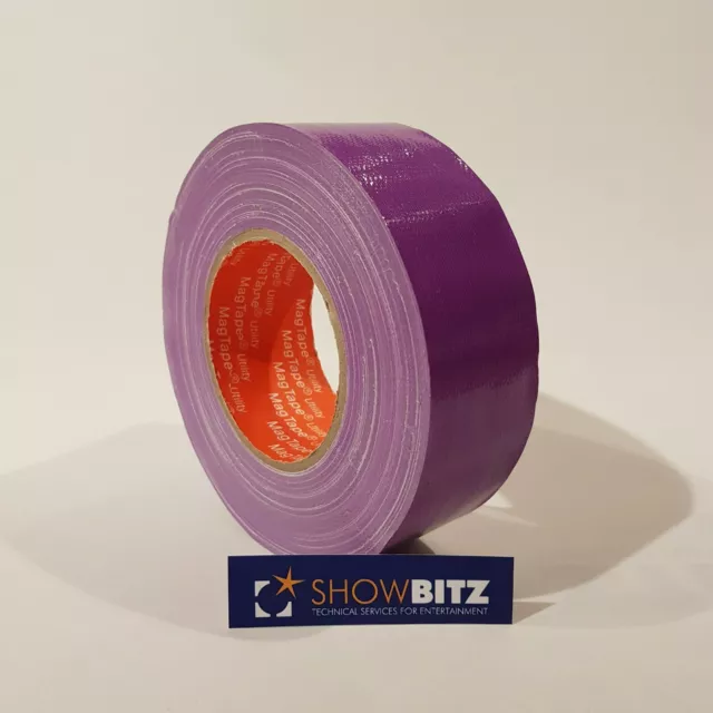 Gaffa PURPLE GLOSS Gaffer Duct Tape 50mm X 50m MAGTAPE® Utility Coloured