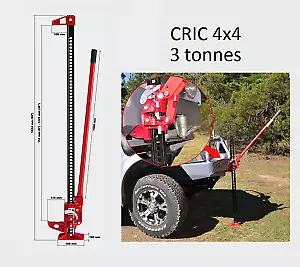  Caiser - Cric pour véhicule tout-terrain 4x4, hauteur 84 cm