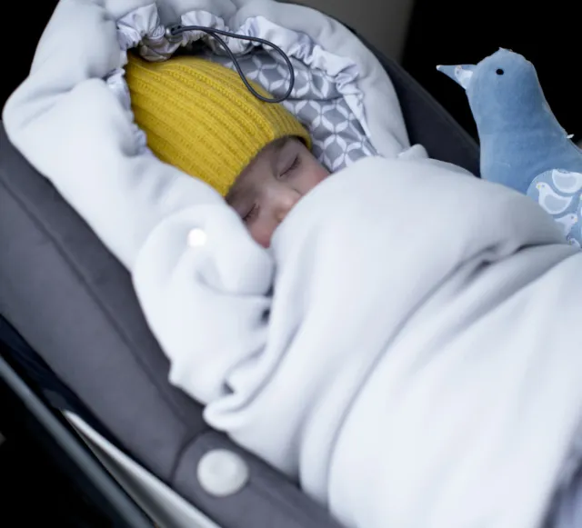 Einschlagdecke für Babyschale Kinderwagen Buggy Auto Maxi Cosi Fußsack Softshell
