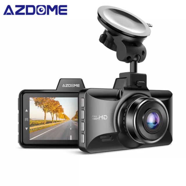 AZDOME 1080P Full HD Dash Cam 3" IPS Car Camera Front Night Vision M01 PRO