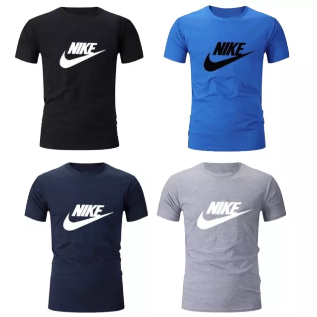 T-Shirt Uomo Donna Nike Logo Maglia Cotone Mezzamanica