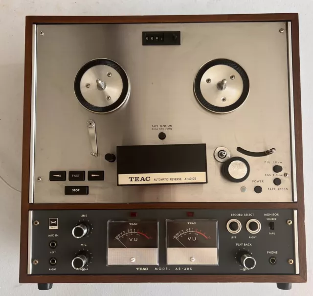 Teac automatic reverse reel to reel player Model A-4010S tested with video