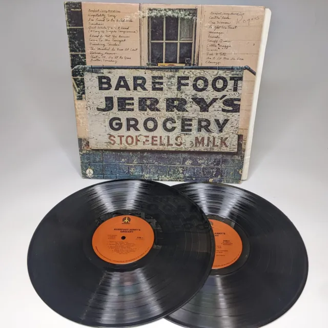 1975 Barefoot Jerry's Grocery Country Rock EX 33 RPM x2 Set Vinyl Record Fold L2