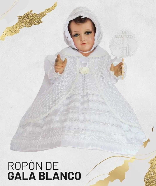 ROPON NIÑO DIOS TEJIDO BLANCO DORADO Vestido Niño Dios Baby Jesus Clothing $ - PicClick ROPON NIÑO DIOS TEJIDO BLANCO DORADO Vestido Niño Dios Baby Jesus Clothing $ - PicClick