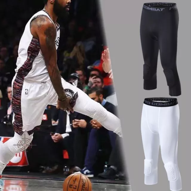 Pantaloni Attillati Sportivi Da Basket Da Uomo ¾ Collant Da Allenamento A -