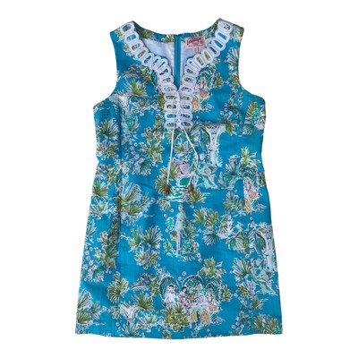 Vintage Lilly Pulitzer Jungle Glam Toile Ricci Dress Size 14,