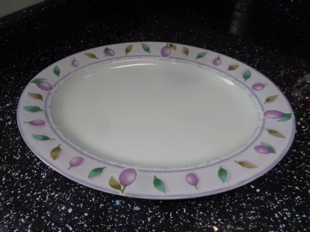 Marks And Spencer Berries And Leaves Large Oval Serving Platter
