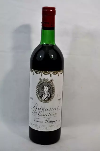 Vin - 1 Bouteille - Saint Emilion - Baronat (Baron Philippe) - 1980