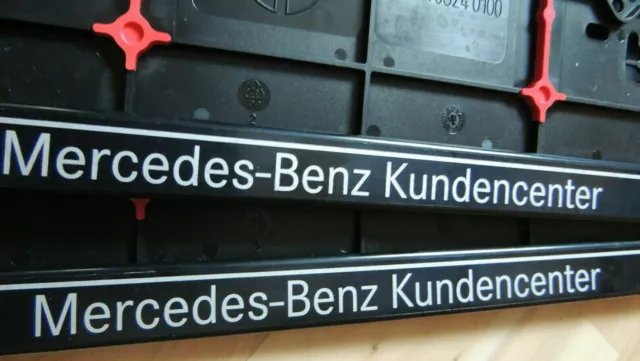 MERCEDES BENZ 2x Kennzeichenhalter I Kennzeichenhalterung KFZ ---- Kundencenter