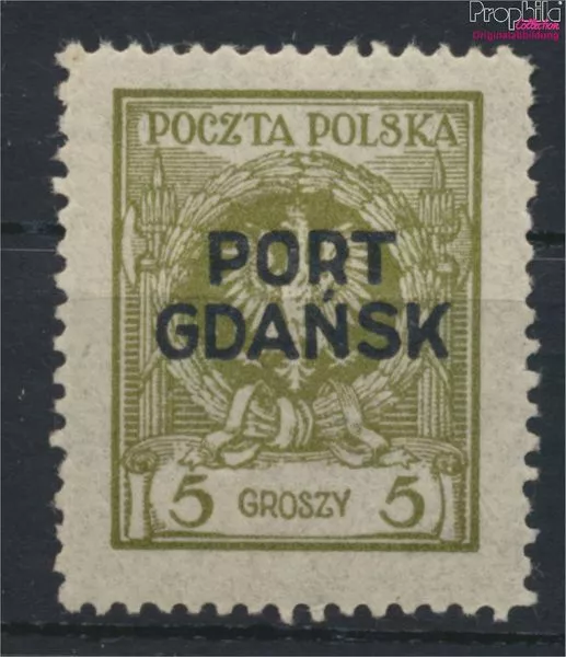 Briefmarken Polnische Post Danzig 1925 Mi 4a mit Falz (9975632