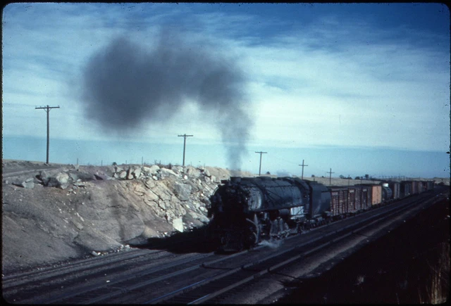 UP Union Pacific steam action duplicate slide