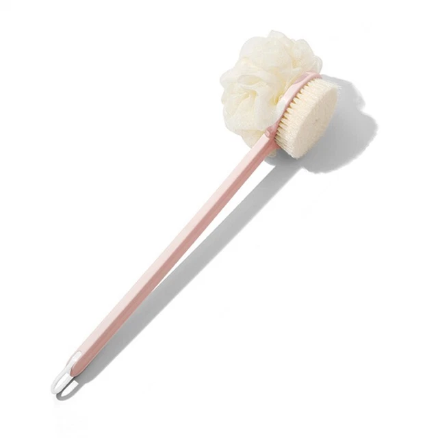 1 pezzo spazzola da bagno capelli morbidi sfregamento fango cenere sfregamento con schiuma rosa C2J8