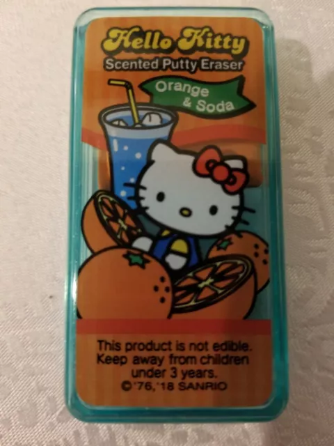 Hello Kitty Glitter Scented Putty Eraser Blueberry Scent