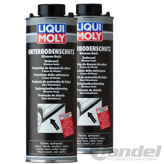2x1L LIQUI MOLY PROTEZIONE SOTTOSCOCCA BITUME NERO VENTOSA SPALMABILE PROTEZIONE