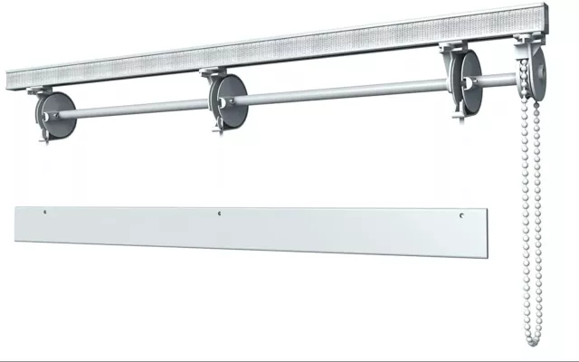 Bastone binario per tenda a pacchetto 4 calate sgancio rapido a soffitto 170cm
