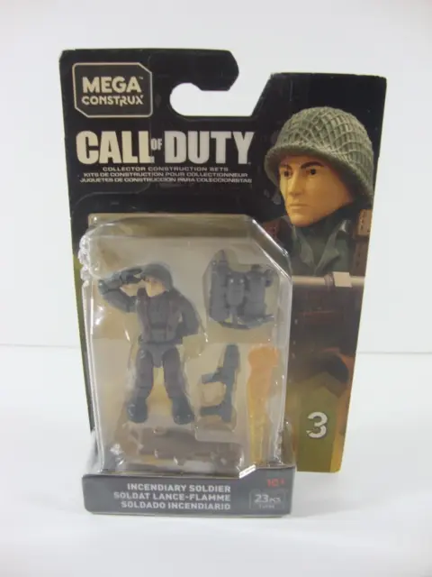 Mega Bloks Construx Call Of Duty Incendiary Soldier Figure Series 3 New
