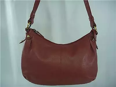 MAPLE LEAF ACCESSORIES Small RED Genuine Leather HoBo Shoulder Bag Purse, Cute!