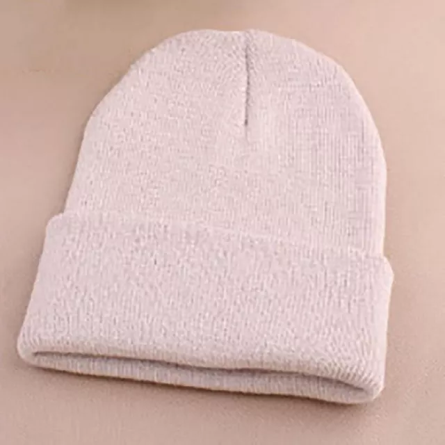 Beanie Hat Mens Ladies Womens Slouch Winter Ski Knitted Turn Up Neon Warm Cap