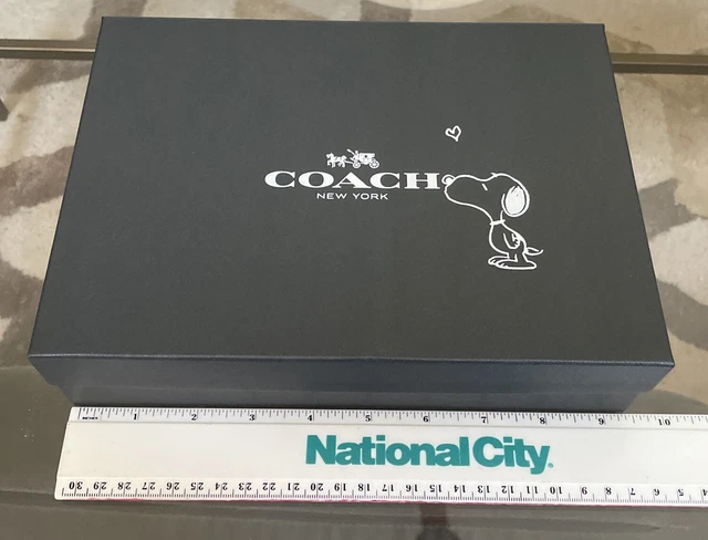 Coach Snoopy Gift Box Black White Rare