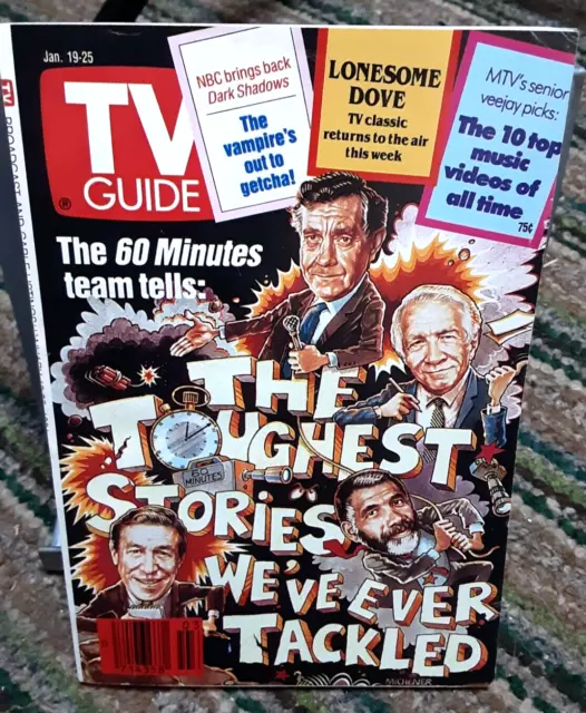TV Guide January 1991 60 Minutes  Detroit ED
