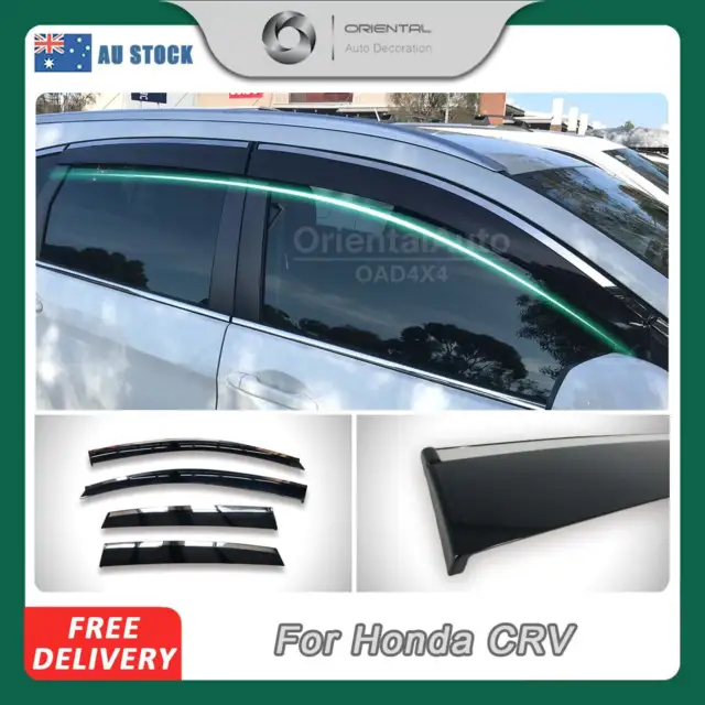 Injection Weather Shields Weathershields For Honda CRV RM 2012-2017 Stainless