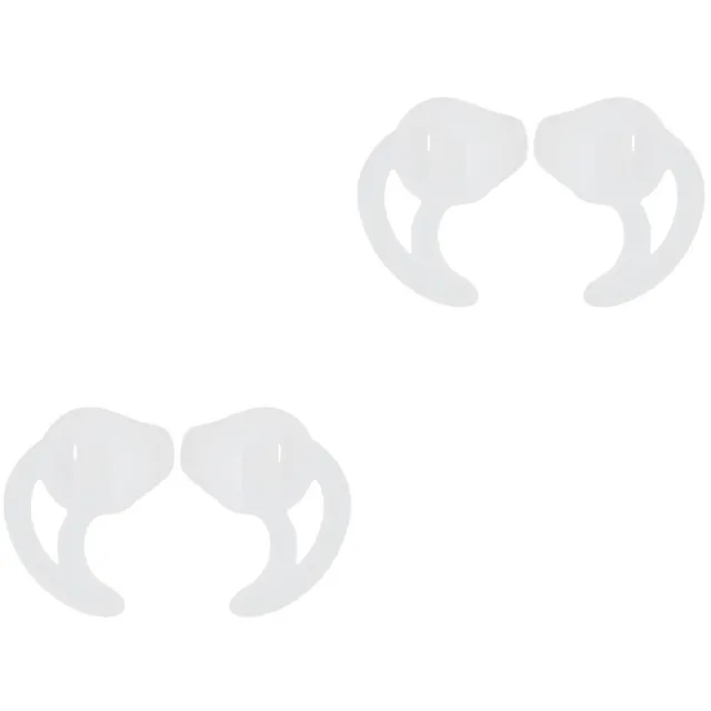 2 paia auricolari in silicone bianco inserti auricolari ricambio