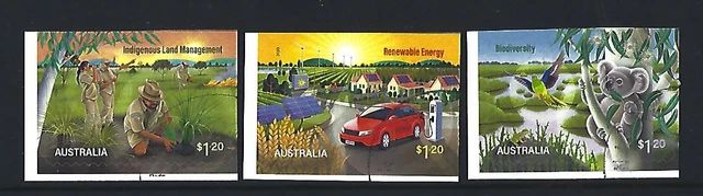 Australia 2023 Sustainable Future Set Three Self Adhesive Ex Booklet F. Used