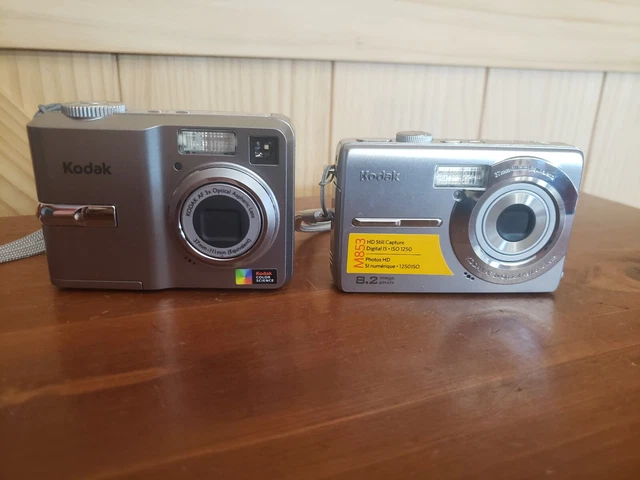 2 Kodak Easyshare Digital Cameras - C743 & M853 Untested For Parts