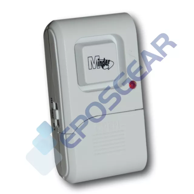 Glass Minder Window Vibration Security Alarm w/Warning Sticker & Batteries 110dB