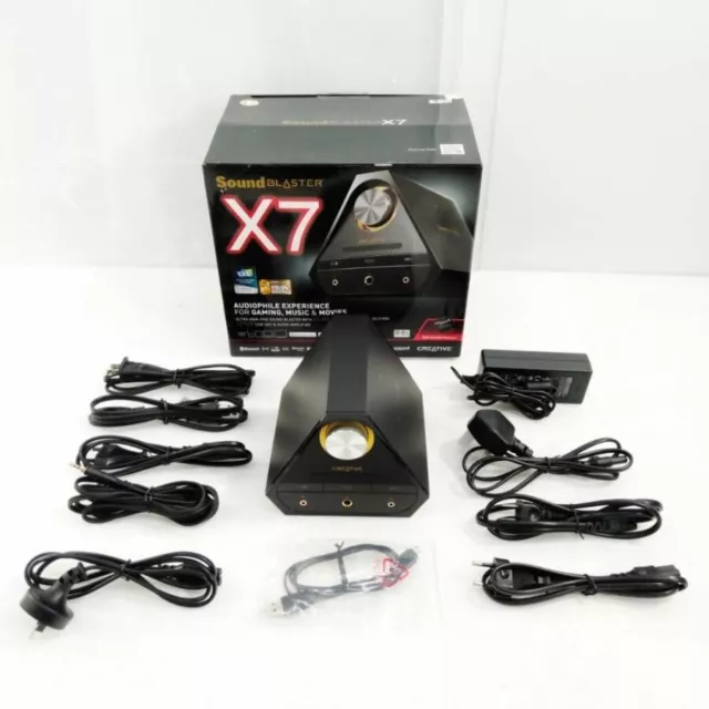 CREATIVE Sound Blaster X7 USB DAC with Bluetooth Headphone Amplifier - Black F/A
