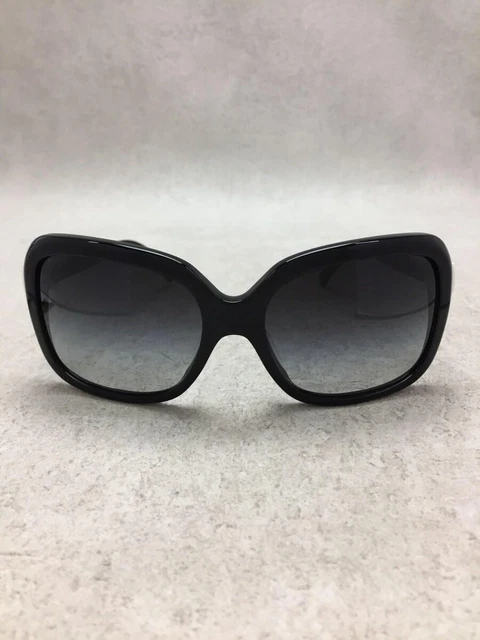 CHANEL #241 Sunglasses Plastic black 60 17 135