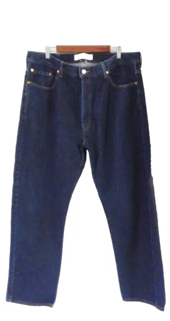 Levi’s 505 Men’s Regular Fit Medium Wash Straight Leg Cotton Blue Jeans Size 42