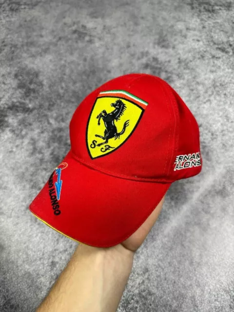 FERRARI RACING CAP Rare Fernando Alonso Casual $10.00 - PicClick