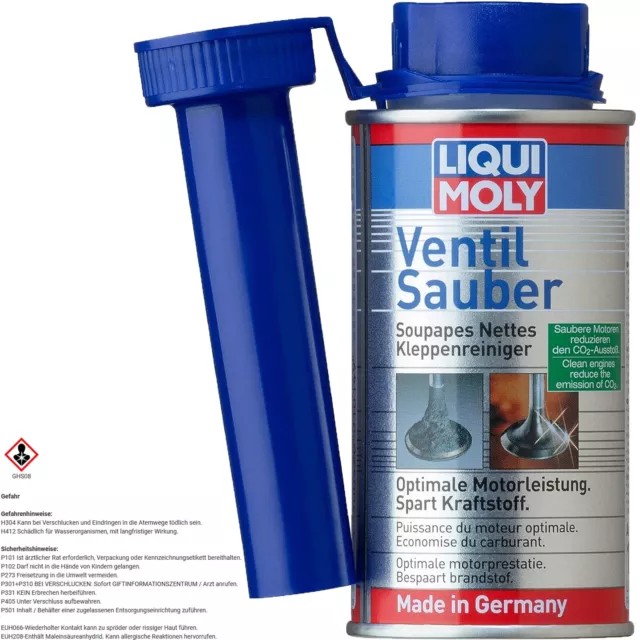 150mL LIQUI MOLY VENTIL SAUBER BENZIN ADDITIV VENTIL REINIGER ZUSATZ ADDITIVE