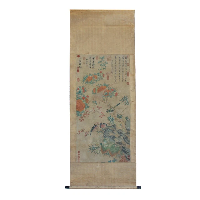 Chinese People Color Ink Scroll Painting Museum Quality Wall Art cs5645S Chinese People Color Ink Scroll Painting Museum Quality Wall Art cs5645S