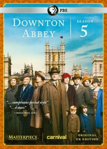 DOWNTON ABBEY - Complete Fifth 5 Season ORIGINAL UK Edition DVD NEW/SEALED