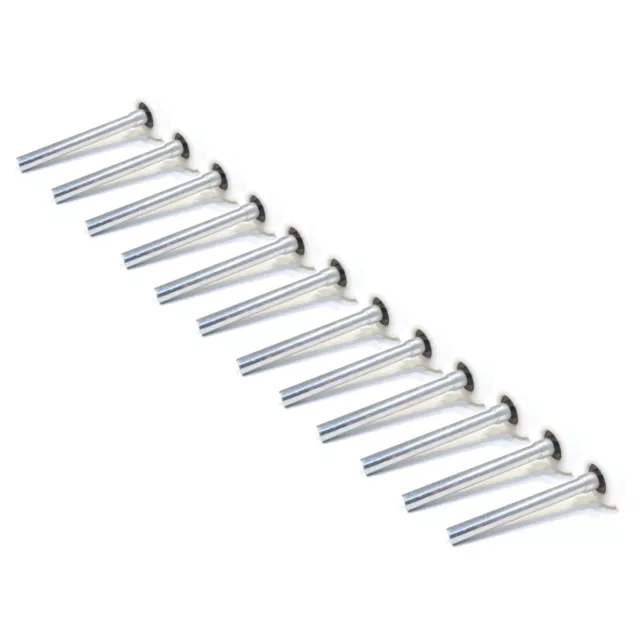 (Pack of 12) 2" Capped White Nylon Rollers for Softer, Quieter Garage Door Use