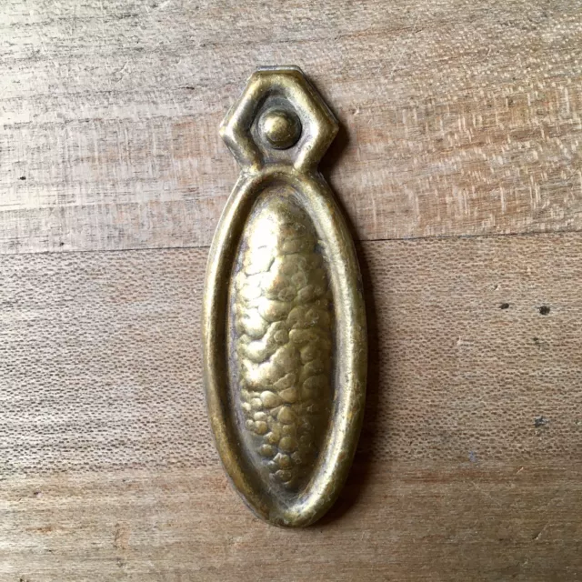 Antique Escutcheon Keyhole Oval Brass Vintage Door Hardware Victorian Old