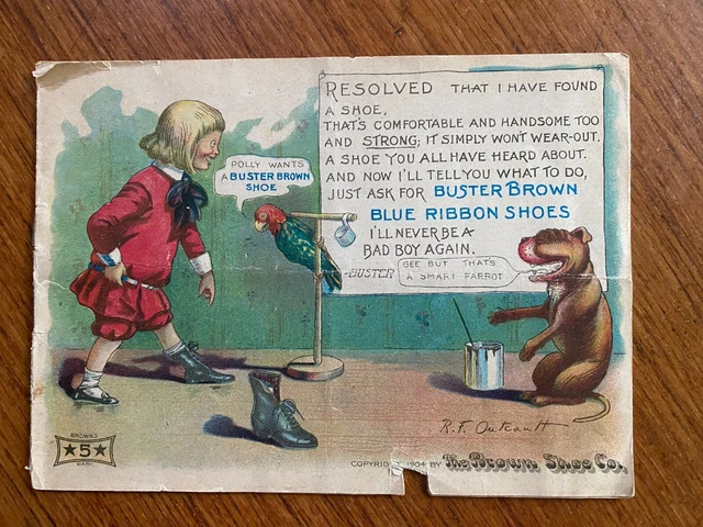 Buster Brown Blue Ribbon Shoes Book Jokes Jingles 1904