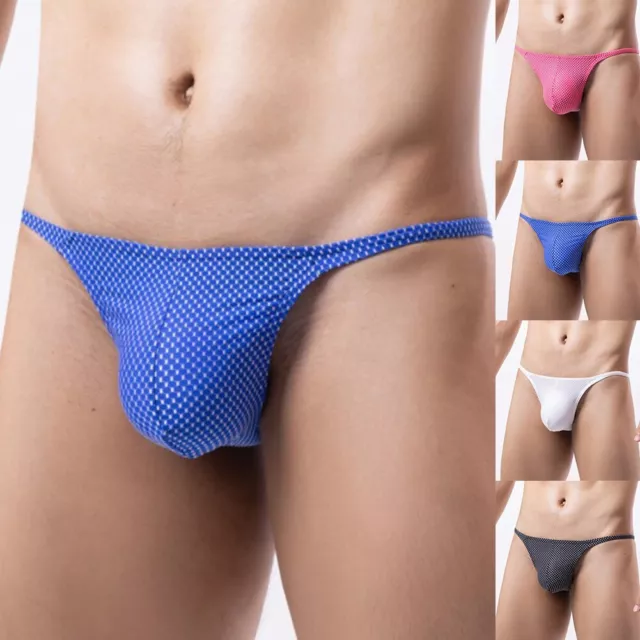 Low Waist Sexy Men's TBack Gstring Thong Bikini Soft Underwear Pouch Panties