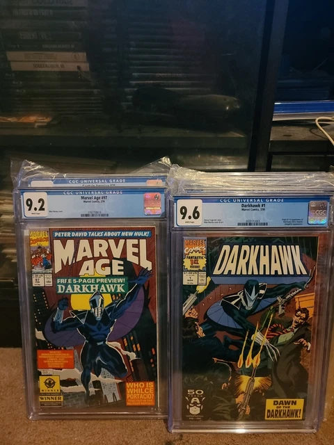 Darkhawk #1 CGC 9.6 1991 &Marvel age #97 9.2 cgc