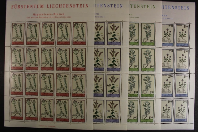 Liechtenstein, MiNr. 1069-1072, Kleinbögen, postfrisch / MNH - 636553
